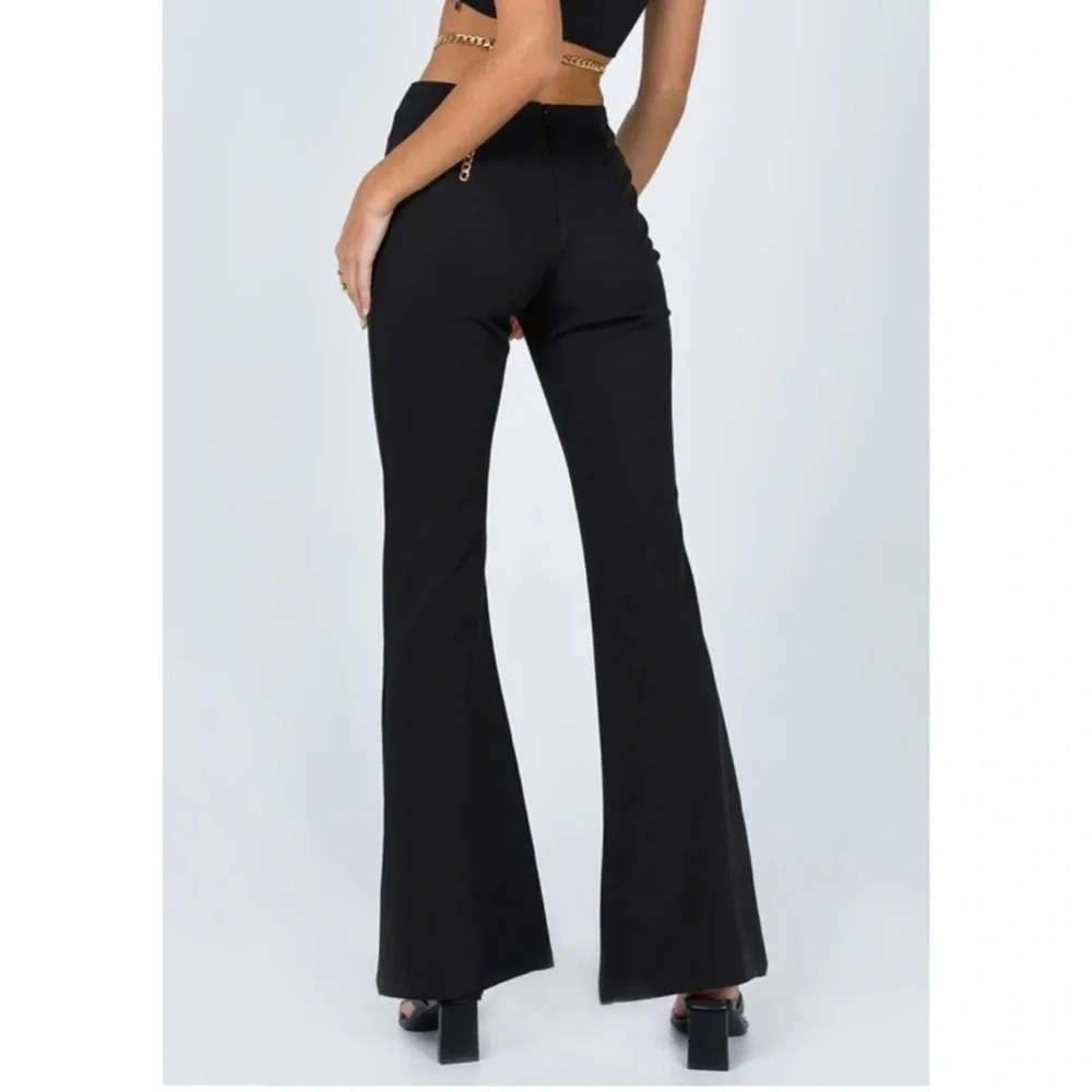 Princess Polly Black Mid Rise Pants